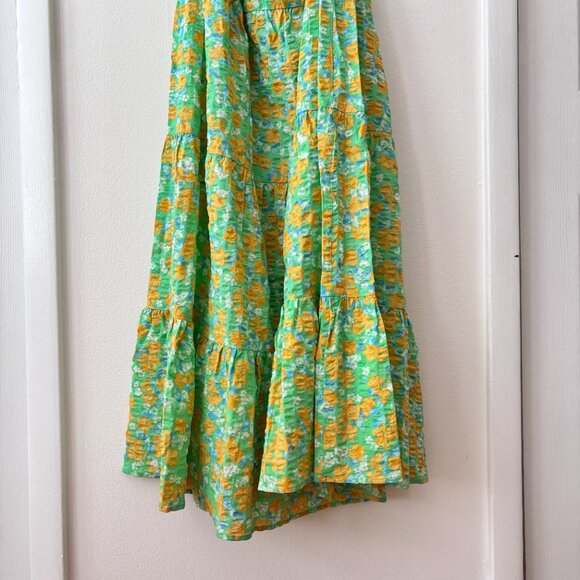 Sabo Skirt Calais Seersucker Floral Print Maxi Dress - Picture 7 of 9